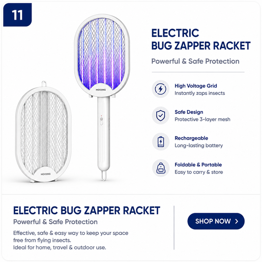 Electric Bug Zapper Racket