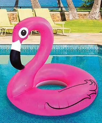 Inflatable Flamingo Pool Float, Swim Party Toys, Fun Beach Floaties, Summer Pool Lilo Lounger for Adults & Kids, Pool Party Favor 120cm