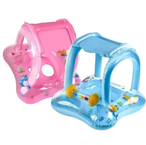 Kids Swimming Float with Sun Shade - Size 70cm
